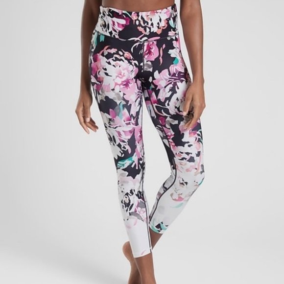 Athleta Pants & Jumpsuits | Nwot Athleta Pink Elation Blossom 78 ...